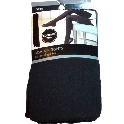 George control top ribbed fashion tights GT70T  black size 5